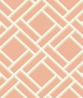 Lillian August Block Trellis Melon & Arrowroot Wallpaper