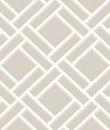 Lillian August Block Trellis Cove Gray & Fog Wallpaper