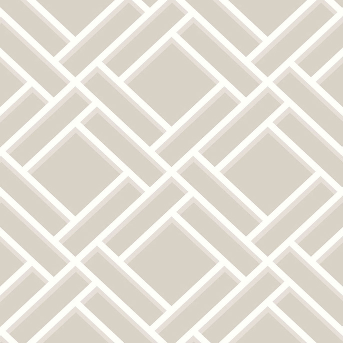 Lillian August Block Trellis Cove Gray &amp; Fog Wallpaper image 1 of 2