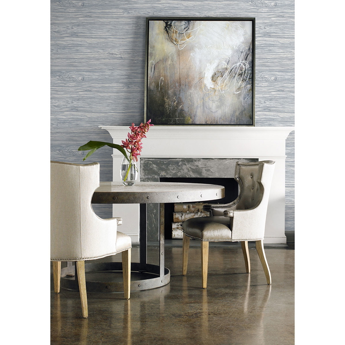 Lillian August Washed Shiplap Embossed Vinyl Blue Mist Wallpaper image 2 of 2