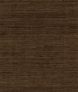 Lillian August Sisal Grasscloth Chocolate Wallpaper