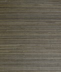 Lillian August Abaca Grasscloth Charcoal & Sandstone Wallpaper