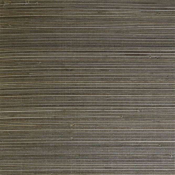 Lillian August Abaca Grasscloth Charcoal &amp; Sandstone Wallpaper
