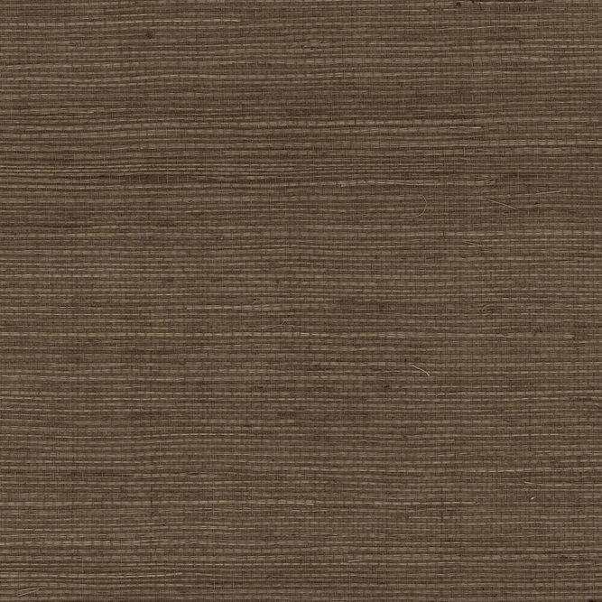 Lillian August Sisal Grasscloth Ash Brown Wallpaper