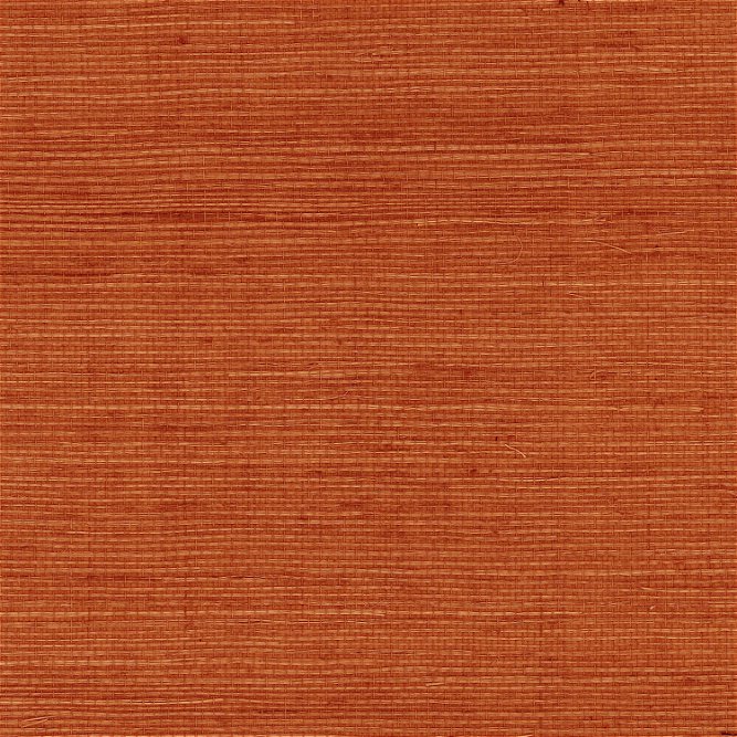 Lillian August Sisal Grasscloth Blood Orange Wallpaper