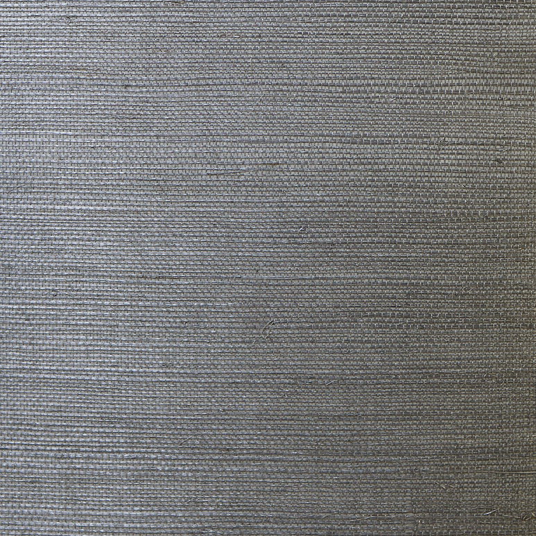 Lillian August Sisal Grasscloth Graphite Wallpaper