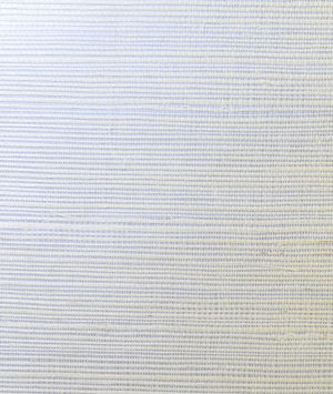 Lillian August Sisal Grasscloth Metallic Silver & Ivory Wallpaper