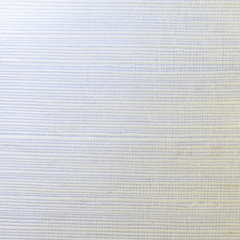Lillian August Sisal Grasscloth Metallic Silver &amp; Ivory Wallpaper