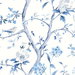 Lillian August Southport Floral Trail Eggshell & Blue Shale Fabric