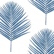 Lillian August Peel & Stick Maui Palm Coastal Blue Wallpaper