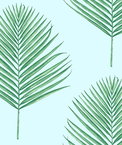 Lillian August Peel & Stick Maui Palm Celeste & Jade Wallpaper