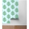 Lillian August Peel & Stick Maui Palm Celeste & Jade Wallpaper - Image 4