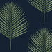 Lillian August Peel & Stick Maui Palm Midnight Blue & Paradise Green Wallpaper