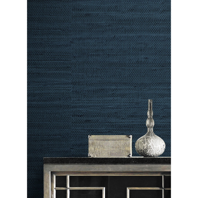 Lillian August Peel &amp; Stick Luxe Weave Coastal Blue Wallpaper image 3 of 4