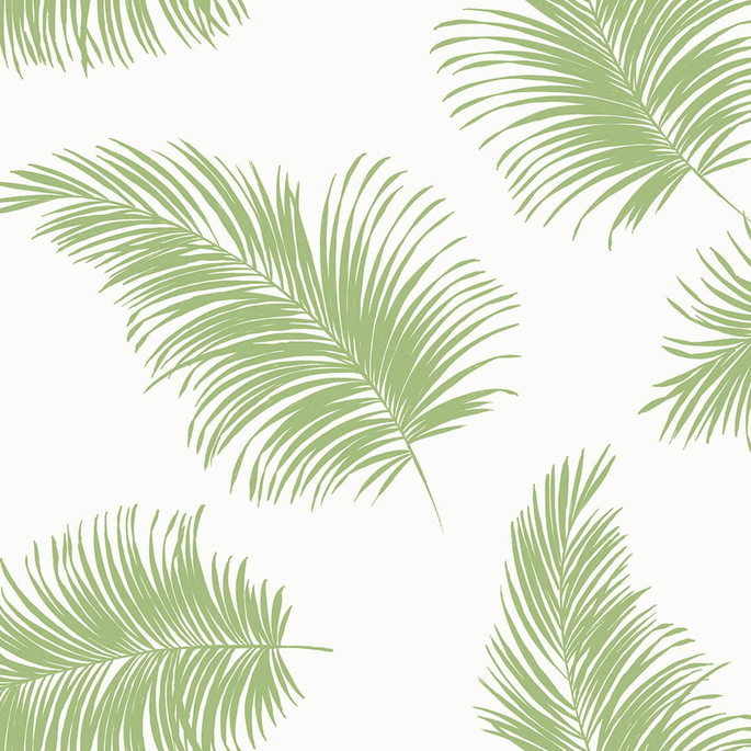 Lillian August Peel &amp; Stick Tossed Palm Summer Fern Wallpaper image 1 of 4