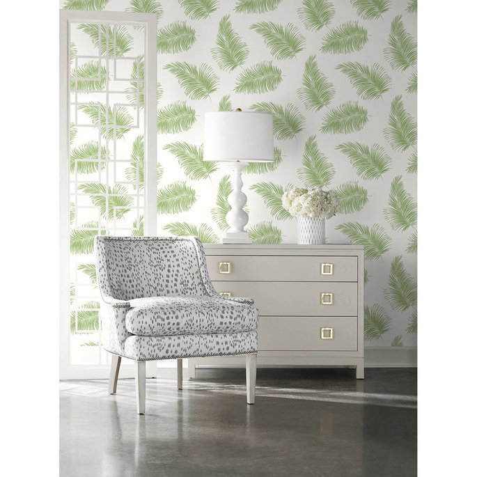 Lillian August Peel &amp; Stick Tossed Palm Summer Fern Wallpaper image 2 of 4
