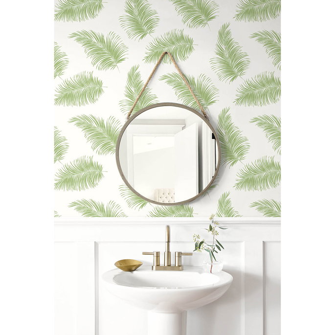 Lillian August Peel &amp; Stick Tossed Palm Summer Fern Wallpaper image 3 of 4