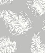 Lillian August Peel & Stick Tossed Palm Harbor Mist Wallpaper