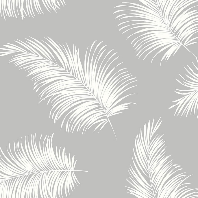 Lillian August Peel &amp; Stick Tossed Palm Harbor Mist Wallpaper image 1 of 4