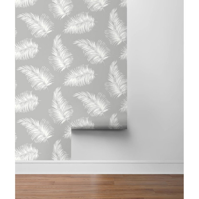 Lillian August Peel &amp; Stick Tossed Palm Harbor Mist Wallpaper image 4 of 4