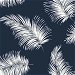 Lillian August Peel &amp; Stick Tossed Palm Navy Blue Wallpaper thumbnail image 1 of 4