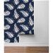 Lillian August Peel &amp; Stick Tossed Palm Navy Blue Wallpaper thumbnail image 4 of 4