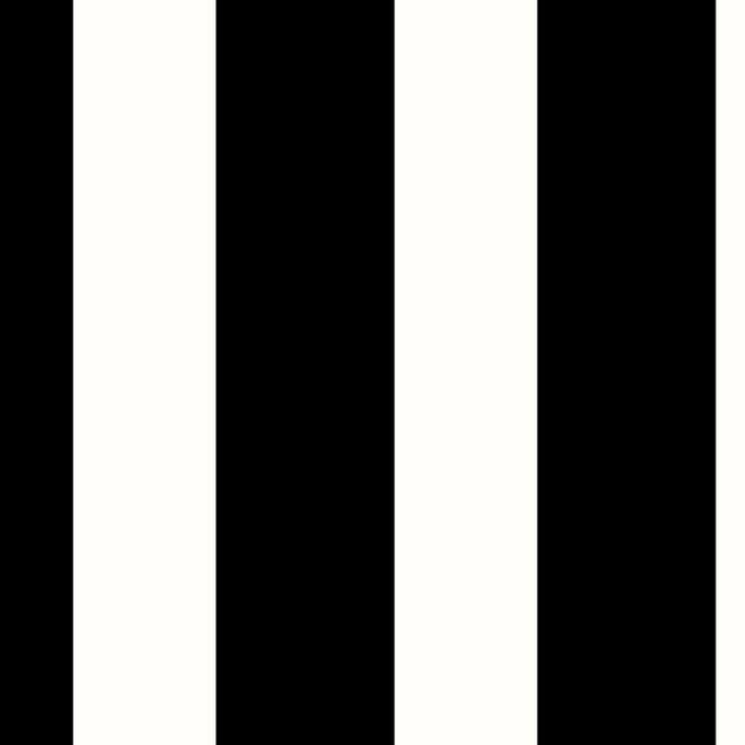 Lillian August Peel &amp; Stick Designer Stripe Black &amp; White Wallpaper image 1 of 4