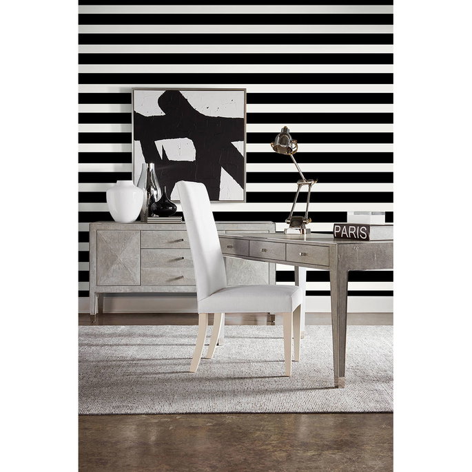 Lillian August Peel &amp; Stick Designer Stripe Black &amp; White Wallpaper image 2 of 4