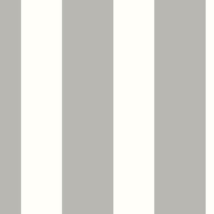 Lillian August Peel &amp; Stick Designer Stripe Argos Grey Wallpaper image 1 of 4