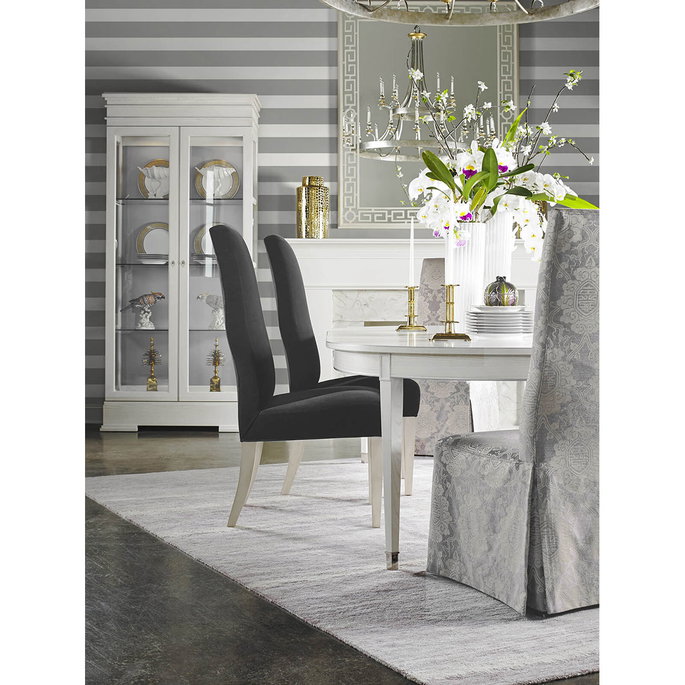 Lillian August Peel &amp; Stick Designer Stripe Argos Grey Wallpaper image 2 of 4