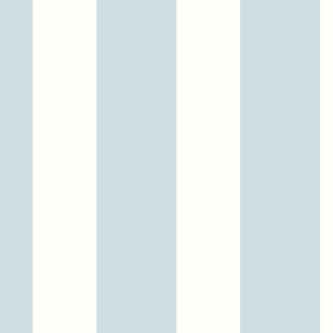 Lillian August Peel &amp; Stick Designer Stripe Hampton Blue Wallpaper image 1 of 4