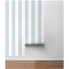 Lillian August Peel & Stick Designer Stripe Hampton Blue Wallpaper - Image 4