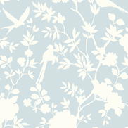 Lillian August Peel & Stick Mono Toile Hampton Blue Wallpaper