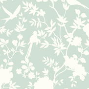 Lillian August Peel & Stick Mono Toile Seaglass Wallpaper
