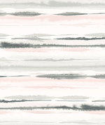 Lillian August Peel & Stick Horizon Stripe Pink Sunset Wallpaper