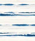 Lillian August Peel & Stick Horizon Stripe Blue Oasis Wallpaper
