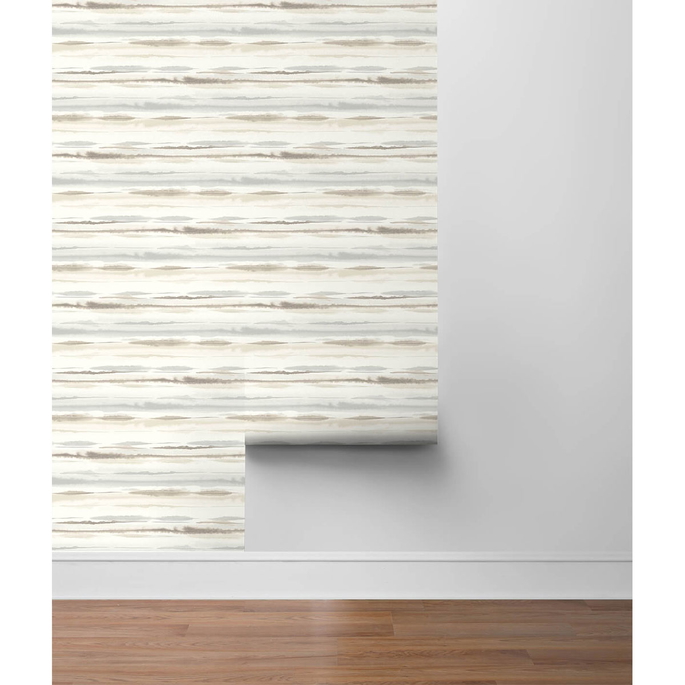 Lillian August Peel &amp; Stick Horizon Stripe Sand Dunes Wallpaper image 4 of 4