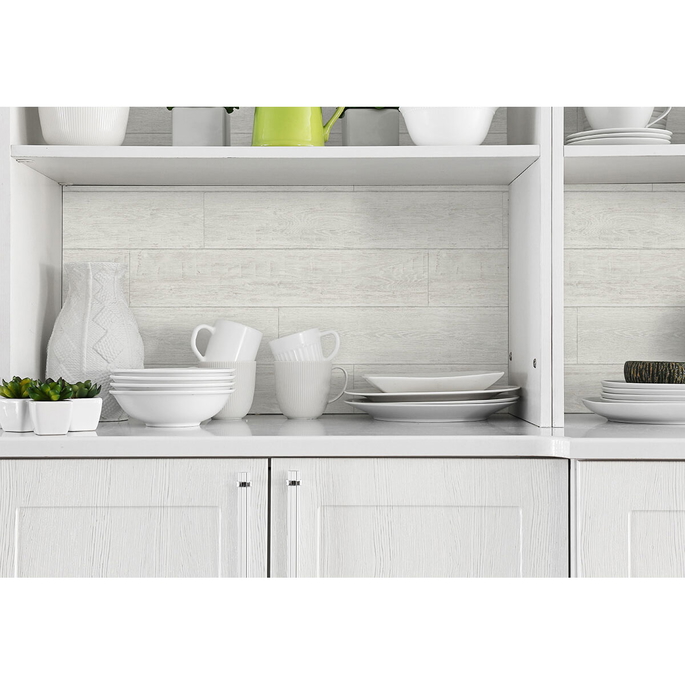 Lillian August Peel &amp; Stick Rustic Shiplap Porcelain Wallpaper image 3 of 4