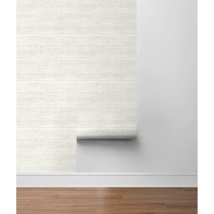 Lillian August Peel &amp; Stick Rustic Shiplap Porcelain Wallpaper image 4 of 4