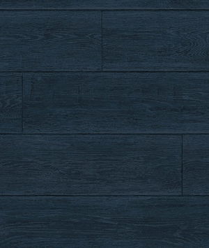 Lillian August Peel & Stick Rustic Shiplap Denim Blue Wallpaper