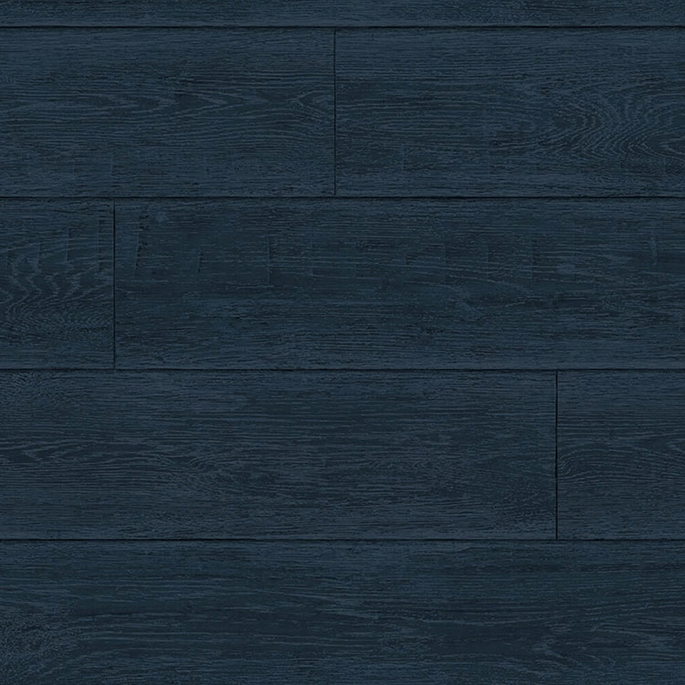 Lillian August Peel &amp; Stick Rustic Shiplap Denim Blue Wallpaper image 1 of 4