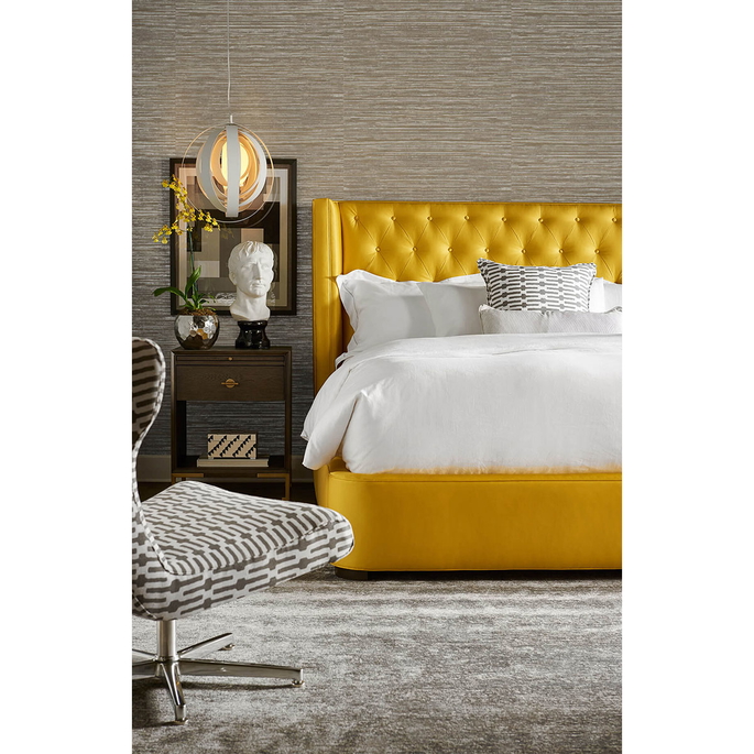 Lillian August Peel &amp; Stick Luxe Sisal Pashmina &amp; Metallic Silver Wallpaper image 2 of 4