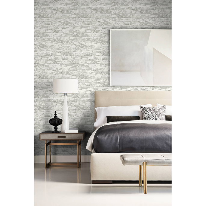 Lillian August Peel &amp; Stick Soho Brick Calcutta Wallpaper image 2 of 4