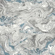 Lillian August Peel & Stick Faux Marble Lunar Rock & Cerulean Wallpaper
