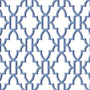Lillian August Peel & Stick Coastal Lattice Riviera Blue Wallpaper