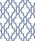 Lillian August Peel & Stick Coastal Lattice Riviera Blue Wallpaper