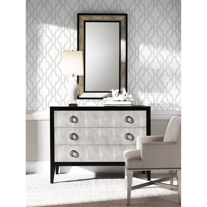 Lillian August Peel &amp; Stick Coastal Lattice Harbor Mist Wallpaper image 2 of 5