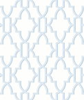 Lillian August Peel & Stick Coastal Lattice Hampton Blue Wallpaper