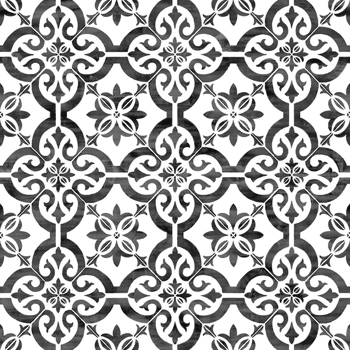 Lillian August Peel &amp; Stick Porto Tile Onyx Wallpaper image 1 of 4