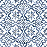 Lillian August Peel & Stick Porto Tile Riviera Blue Wallpaper